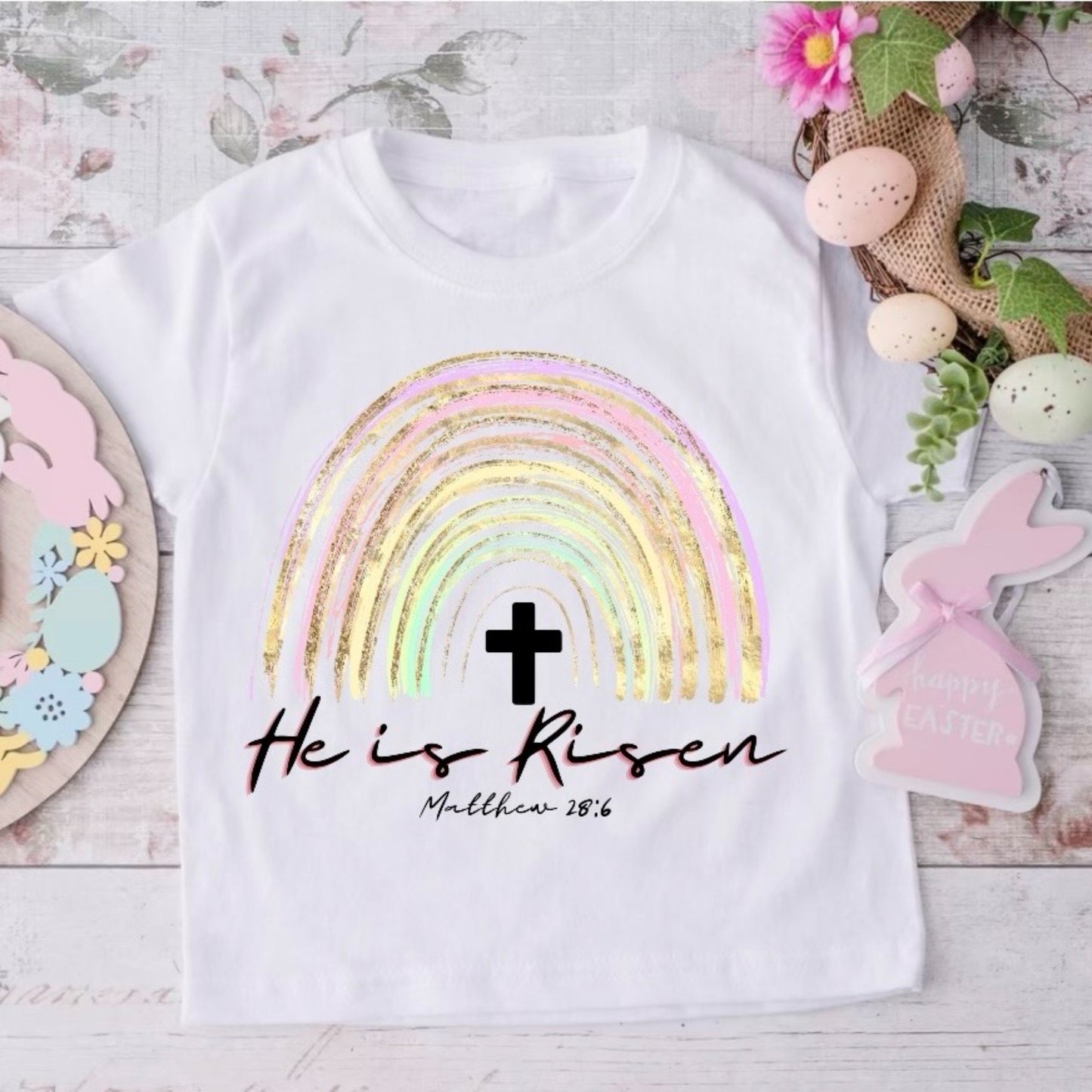 He Is Risen Easter Tee