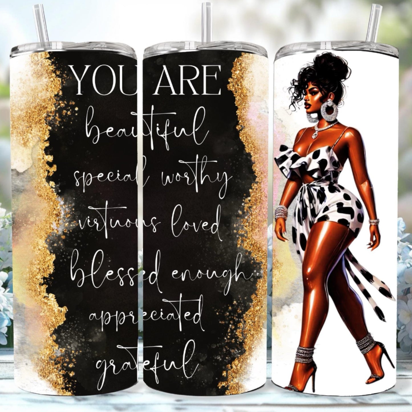 Black Queen Affirmation Tumbler