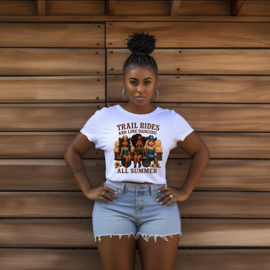 Trail Rides and Line Dancing Tee