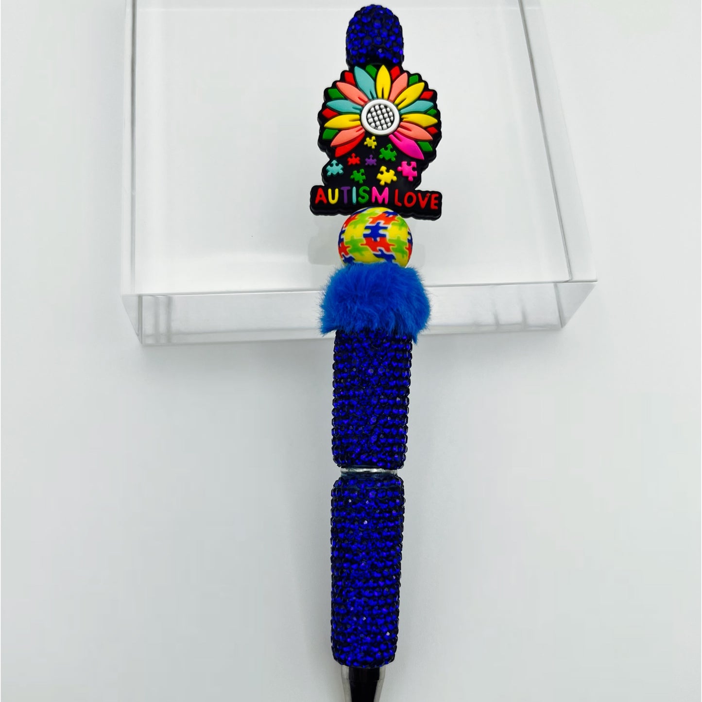 Autism Love Beaded Ink Pen