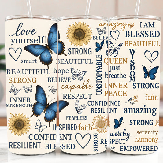 Positive Affirmations Tumbler
