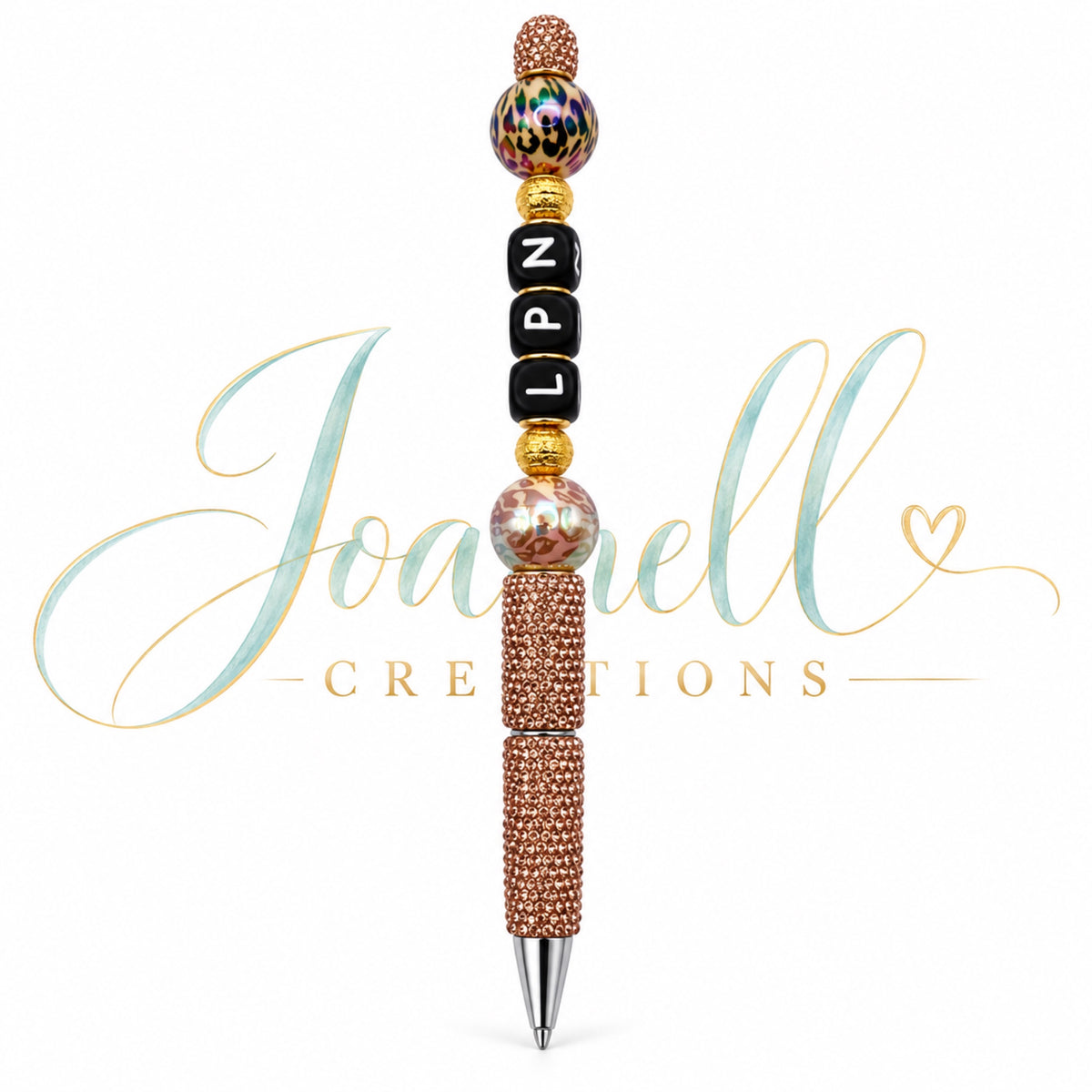 Leopard LPN Beaded Ink Pen