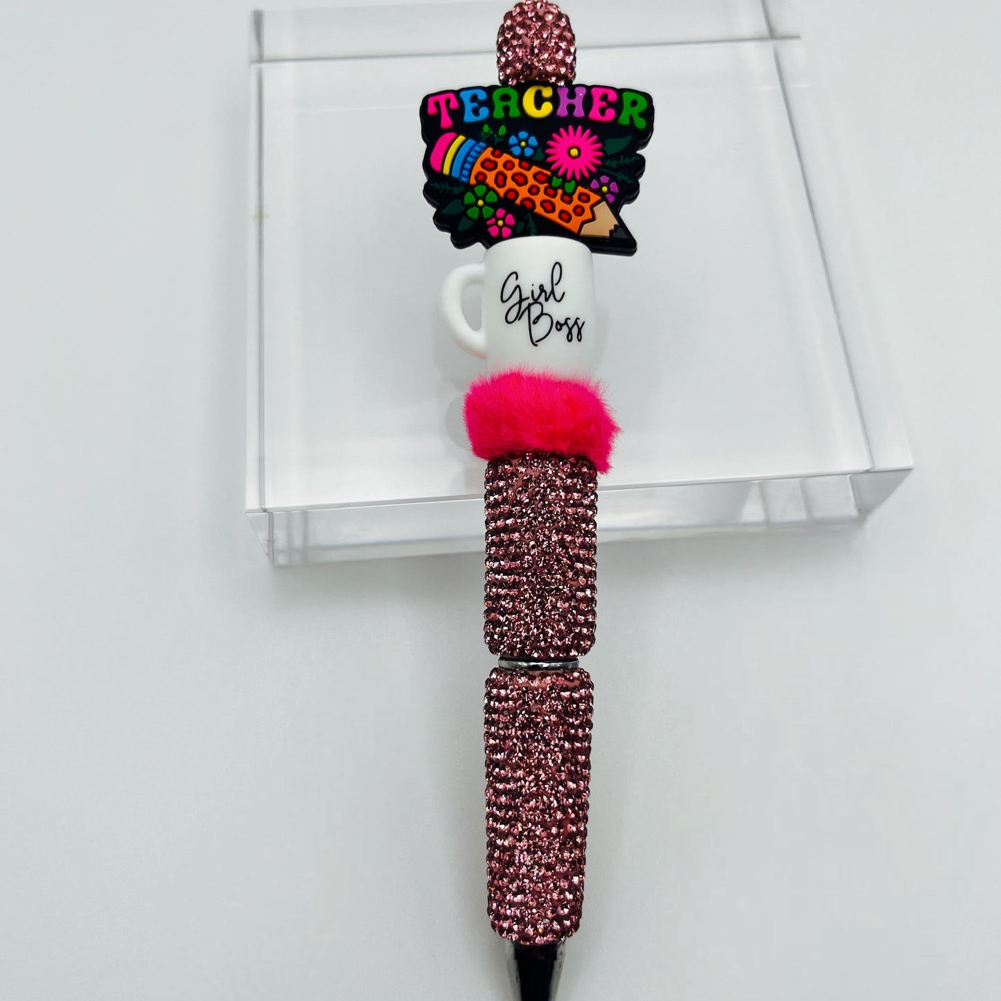 Teacher Boss Girl Beaded Ink Pen