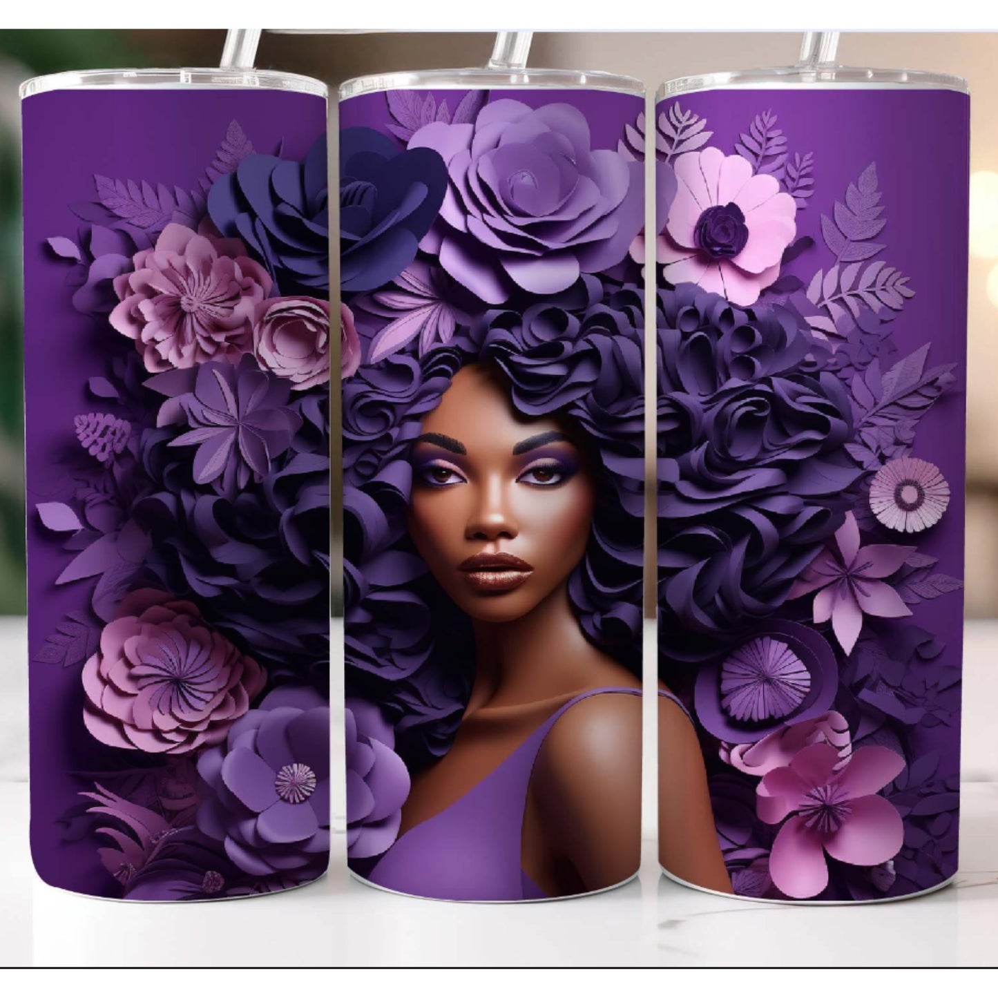 Afro Woman Tumbler