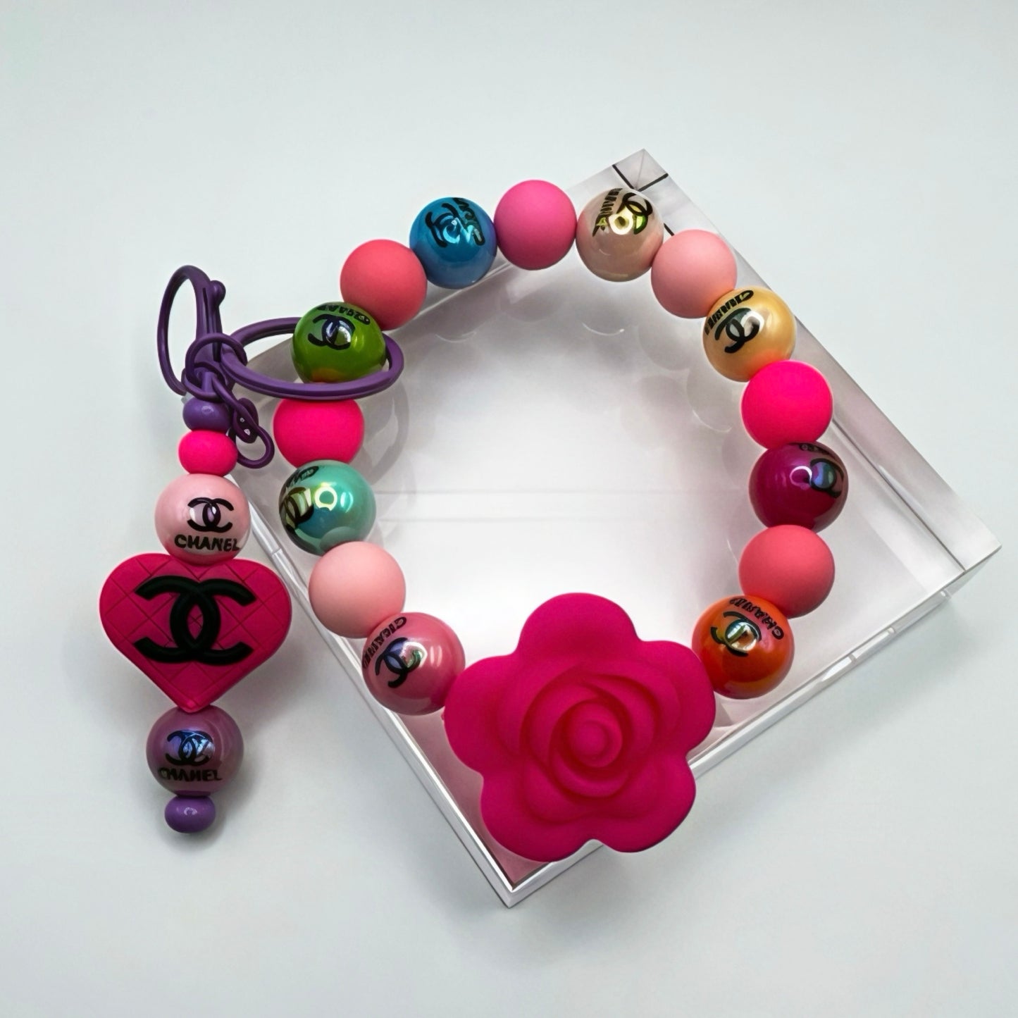 Fashion Themed CC Keychain Wristlet