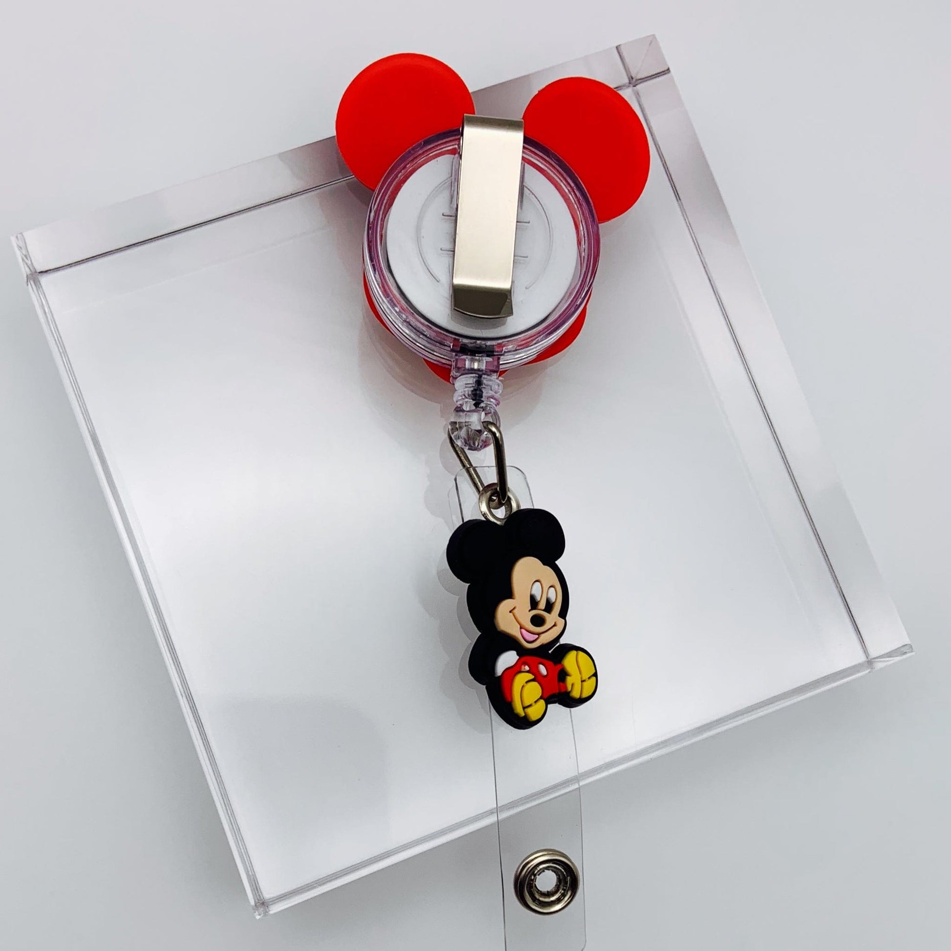 Mic-Mouse Work Badge Holder with Retractable Reel - Joanell Creations