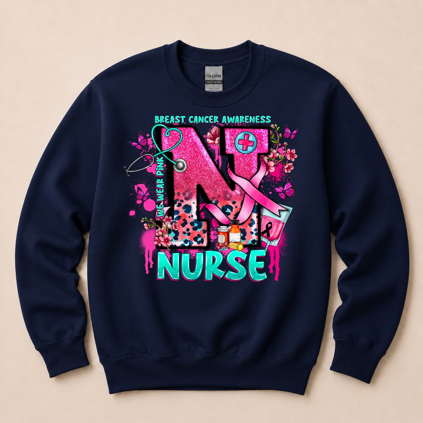 NURSE Breast Cancer Awareness Sweater