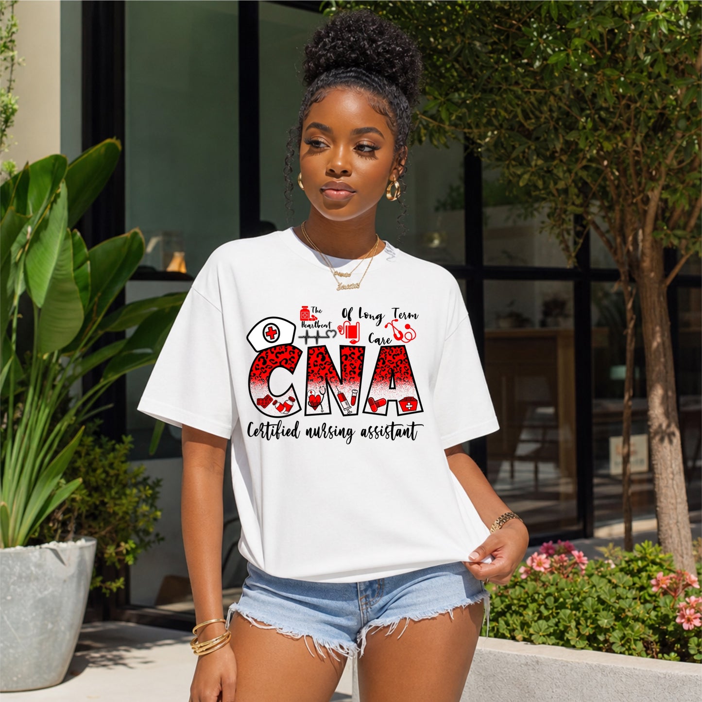 Red Leopard CNA T-Shirt