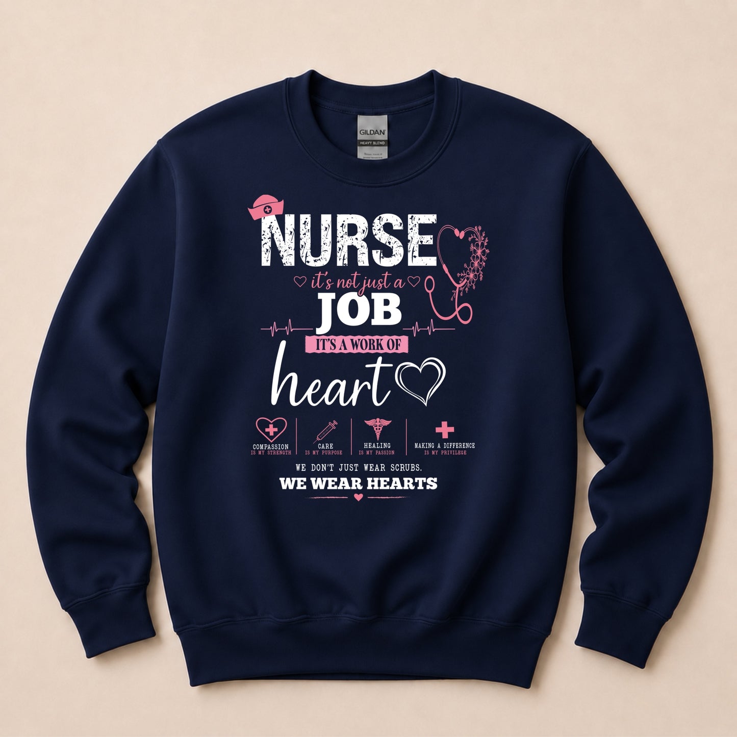 Nurse It’s Not Just a Job It’s a Work of Heart Sweater
