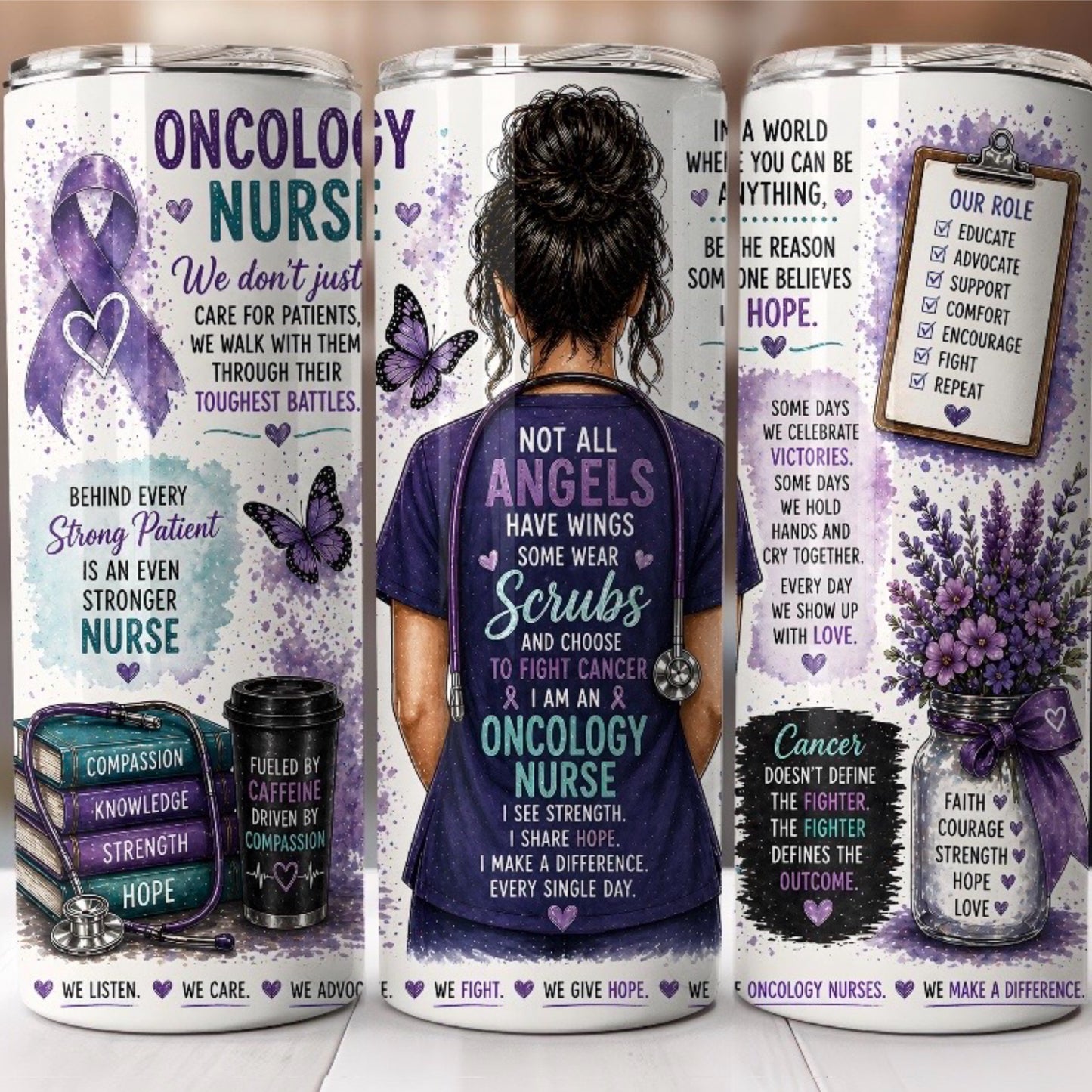Oncology Nurse 20oz Stainless Steel Tumbler