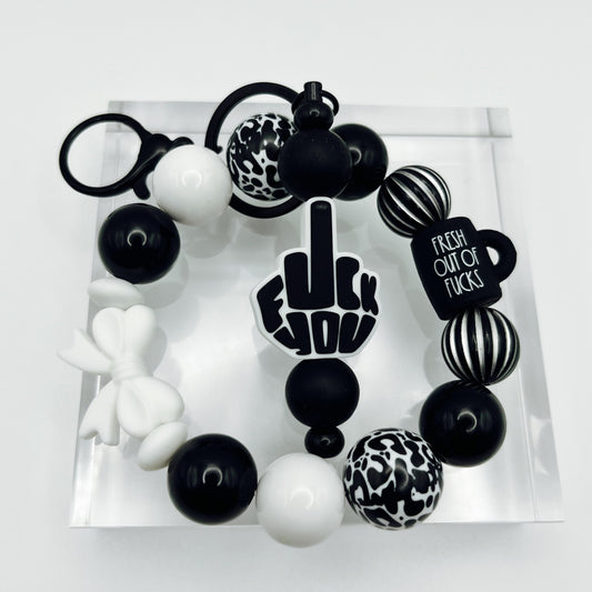 Fresh Out Of FU Beaded Keychain Wristlet