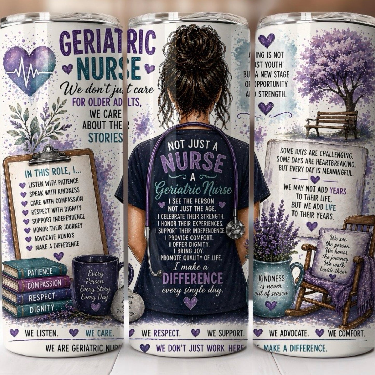 Geriatric Nurse 20oz Stainless Steel Tumbler