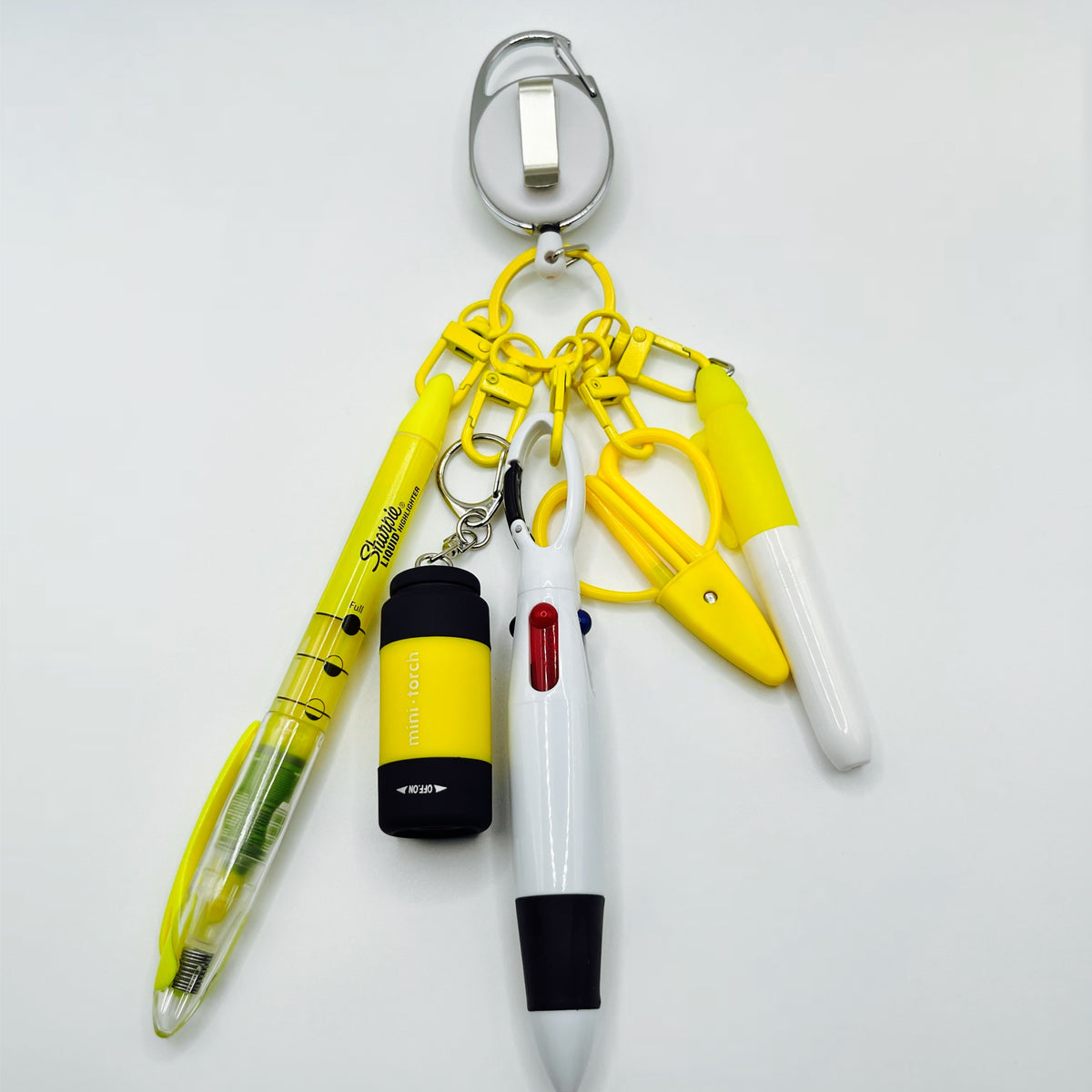 Yellow Nurse & CNA Badge Holder with Accessories