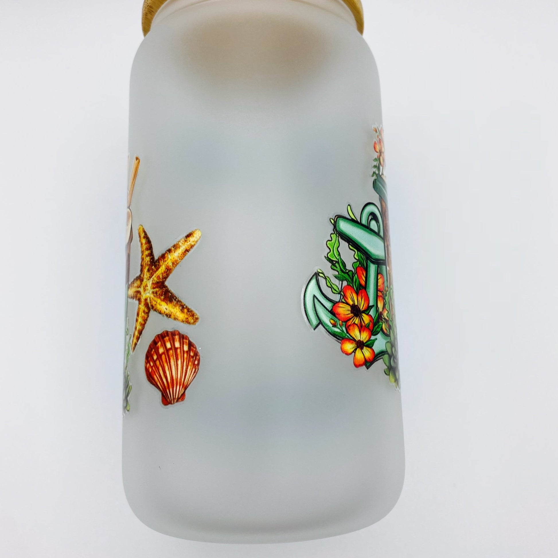 Jesus Is My Anchor Glass Tumbler With (UVDTF) Wrap - Joanell Creations