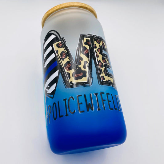 #POLICE WIFE Mug/Tumbler With (UVDTF) Wrap - Joanell Creations