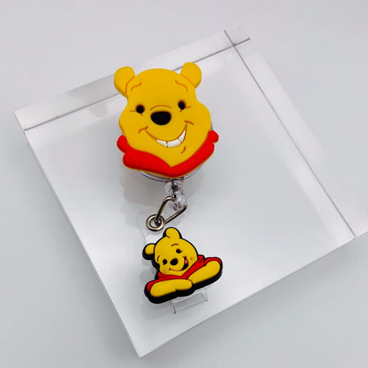 Pooh Work Badge Holder with Retractable Reel - Joanell Creations